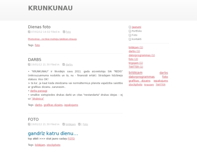 Krunkunau, SIA